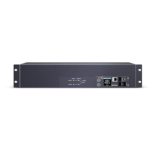 CyberPower PDU44003 Switched ATS PDU, 100-120V, 30A (Derated to 24A), 17 Outlets, 2U Rackmount