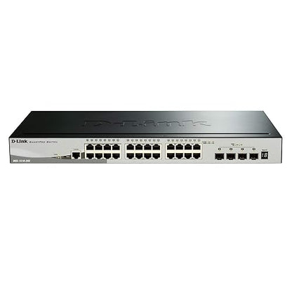 D-LINK SmartPro 24-Port Gigabit Switch with 4 10G SFP+ (DGS-1510-28X) 28 Port, 4 SFP+