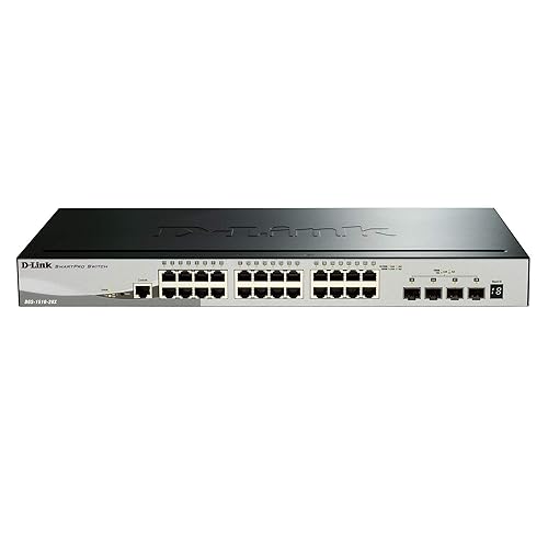 D-LINK SmartPro 24-Port Gigabit Switch with 4 10G SFP+ (DGS-1510-28X) 28 Port, 4 SFP+