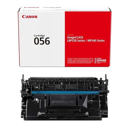 Canon Genuine Toner Cartridge 056 Standard (3007C001) (1-Pack, Black), Works with Canon imageCLASS LBP325dn