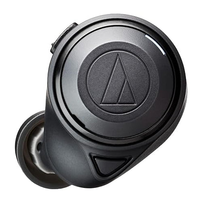 Audio-Technica ATH-CKS50TW Wireless Headphones - Noise Cancelling Earbuds with Long Battery Life and Wireless Charging Case, Black, in-Ear (eartips Included for XS, S, M, L), ATHCKS50TWBK