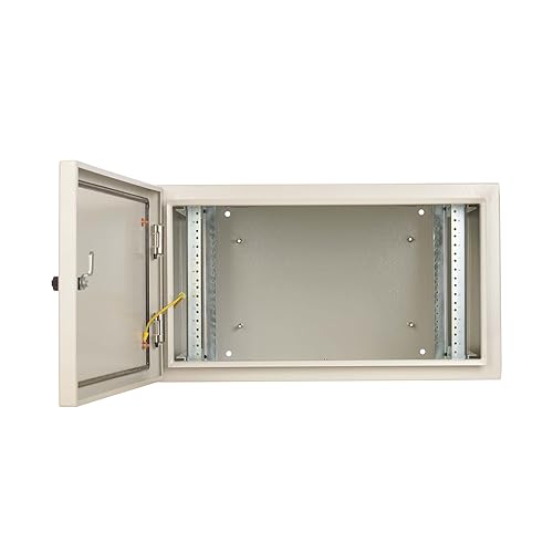 Tripp Lite SmartRack Industrial 6U Wallmount Rack Enclosure with Lock & Keys, 20.5 inch Depth, NEMA 4 Protection Rating, Heavy-Duty Metal, Mounting Hardware Included, 5-Year Warranty (SRN4G6UDP)
