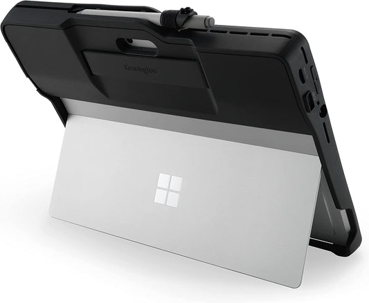 Kensington Blackbelt Rugged Case with Integrated Mobile Dock for Surface Pro 8, 60W Charging, Dual Display via HDMI and USB-C Ports, Micro SD Card Reader, Military Drop Tested Case (K99071WW) Surface Pro 8 Rugged Case with Integrated Hub
