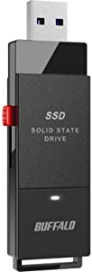 BUFFALO External SSD 500GB - Up to 600MB/s - USB-C - USB-A - USB 3.2 Gen 2 (Compatible with PS4 / PS5 / Windows/Mac) - External Solid State Drive Stick - ???SSD-PUT500U3B 500 GB Buffalo SSD-PUT Portable Stick SSD Drive SSD
