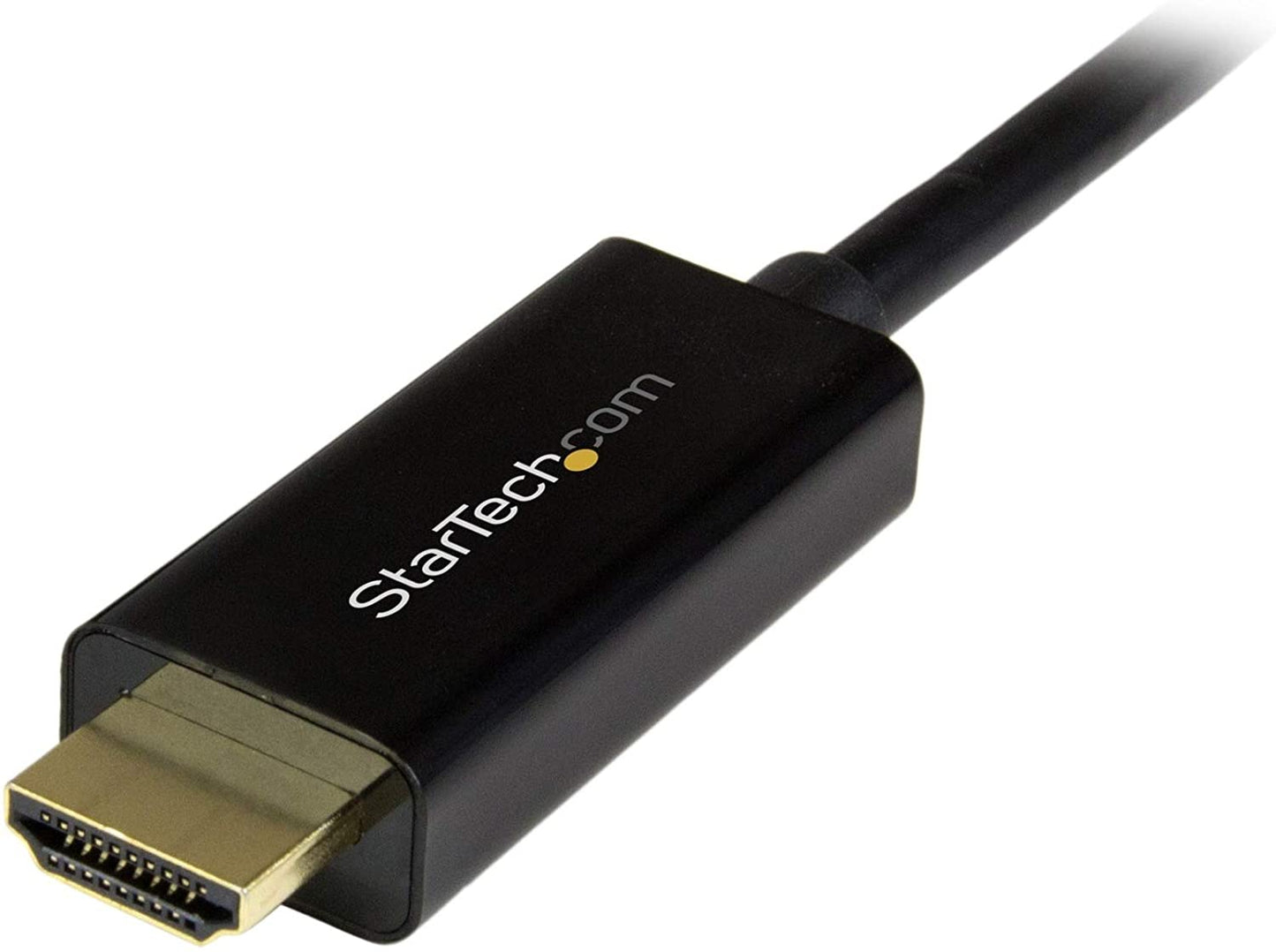 StarTech.com 16ft (5m) DisplayPort to HDMI Cable - 4K 30Hz - DisplayPort to HDMI Adapter Cable - DP 1.2 to HDMI Monitor Cable Converter - Latching DP Connector - Passive DP to HDMI Cord (DP2HDMM5MB) 16 feet Single