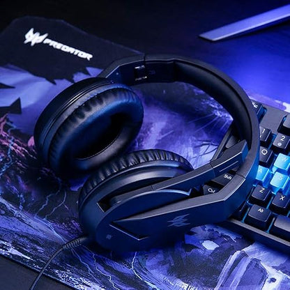 Acer Predator Galea 311 True Harmony Sound Gaming Headset: 50mm Drivers - Rotatable Omni-Directional Mic with On-Cable Controls - Black, NP.HDS11.00B