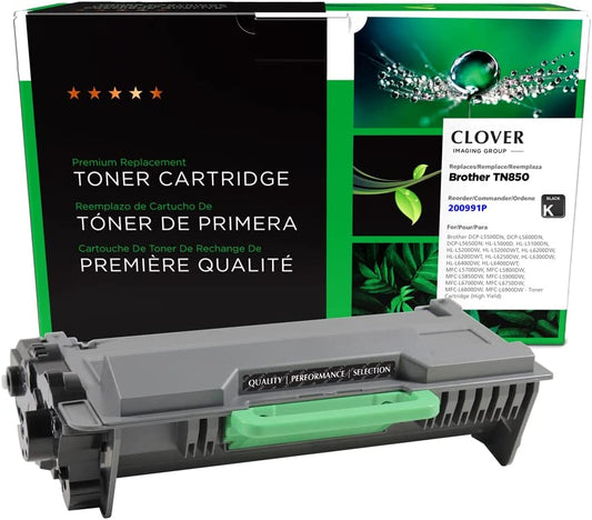 CIG Remanufactured Toner Cartridge for Brother TN850, Black