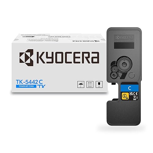 Kyocera TK-5442C Cyan Toner Cartridge, Works ECOSYS MA2100cwfx and PA2100cwx Model Laser Printers, Genuine (1T0C0ACUS0) High Yield Cyan