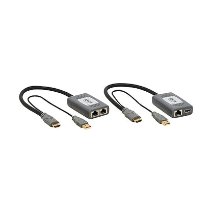 Tripp Lite Long-Distance HDMI Over Cat6 Extender Kit, 4K @ 60Hz, 1-Port, Extend up to 230 Feet / 70 Meters, Daisy-Chain up to 920ft / 280M, TAA Compliant, 1-Year Warranty (B127U-111-PHPH) 1-Port Extender Kit HDMI