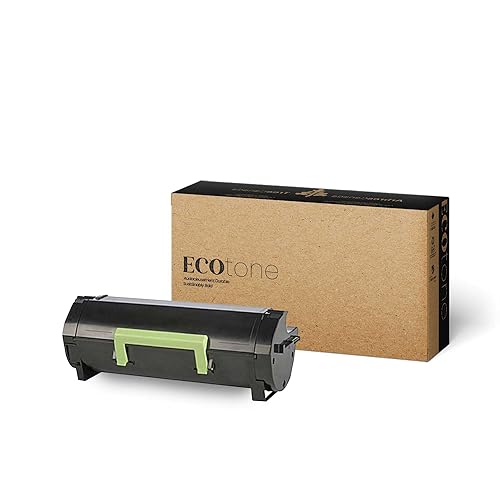 Ecotone Toner Cartridge - Remanufactured for Lexmark 50F1U00 / 501U – Black – Made in Canada