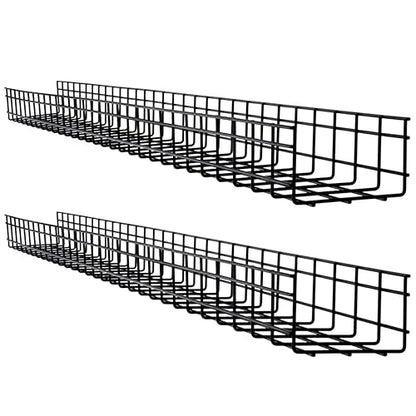 Tripp Lite Wire Mesh Cable Tray - 150 x 100 x 1500 mm (6 in. x 4 in. x 5 ft.) 2-Pack