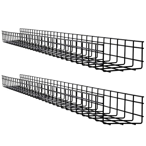 Tripp Lite Wire Mesh Cable Tray - 150 x 100 x 1500 mm (6 in. x 4 in. x 5 ft.) 2-Pack
