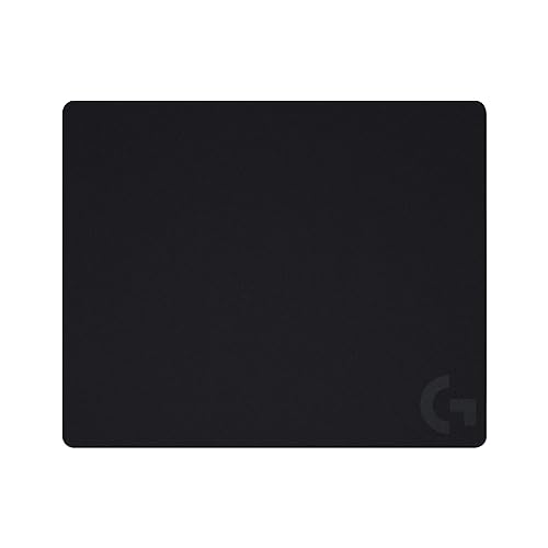 Logitech G440 Hard Gaming Mouse Pad, Optimized for Gaming Sensors, Moderate Surface Friction, Non-Slip Mouse Mat - Black Black M Hard