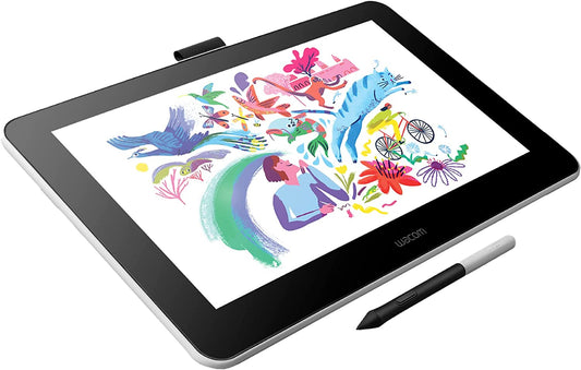 Wacom One HD Creative Pen Display, Drawing Tablet With Screen, 13.3" Graphics Monitor; includes Training &amp; Software, works with Mac, PC &amp; Chromebook, photo/video editing, drawing, design, &amp; education