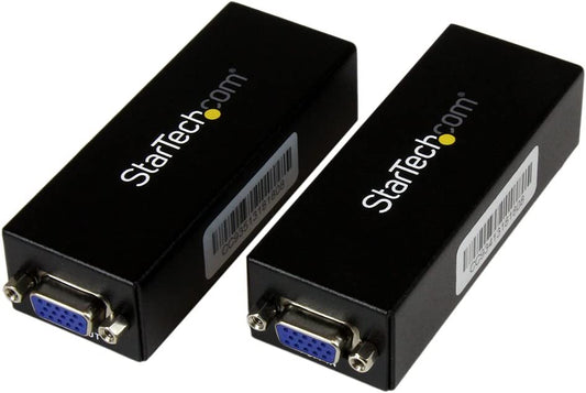 StarTech.com VGA Over CAT5 Extender – 250 ft (80m) – 1 Local and 1 Remote Unit - VGA Video Over Ethernet Extender Kit (ST121UTPEP) Black No Audio Support Single power adapter