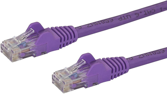 StarTech.com 3ft CAT6 Ethernet Cable - Purple CAT 6 Gigabit Ethernet Wire -650MHz 100W PoE RJ45 UTP Network/Patch Cord Snagless w/Strain Relief Fluke Tested/Wiring is UL Certified/TIA (N6PATCH3PL) Purple 3 ft / 0.9 m 1 Pack