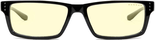 GUNNAR Optiks RIO-00101 Riot Computer Glasses, Block Blue Light, Anti-Glare, Minimize Digital Eye Strain, Prevent Headaches, Reduce Eye Fatigue and Sleep Better, Onyx/Amber