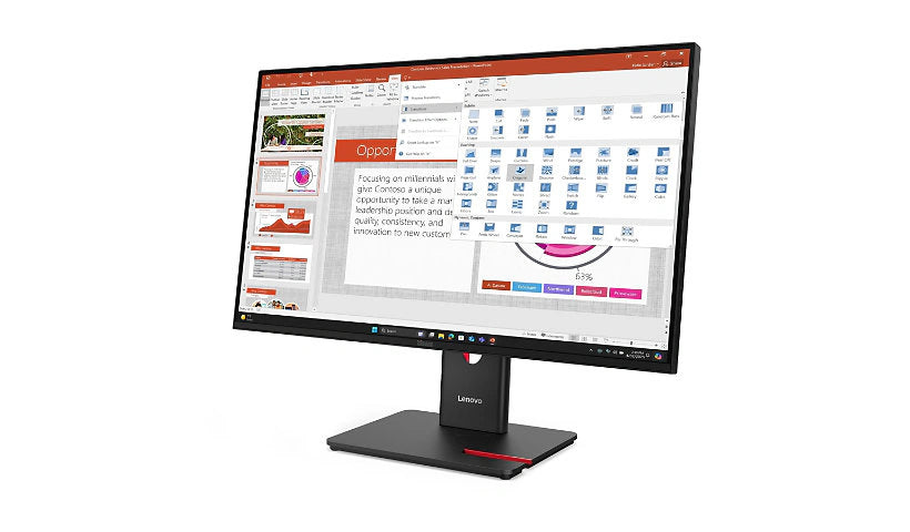 Lenovo Thinkvision T27-40 Monitor - Flat - 1920 X 1080 - 27inch - 6ms Response Time - 1
