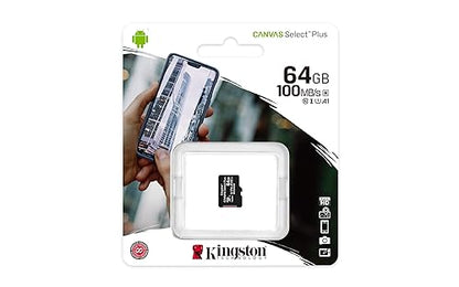 64GB microSDHC Canvas Select Plus 100MB/s Read A1 Class 10 UHS - I Memory Card w/o Adapter SDCS2/64GBSP without adaptor - Dealtargets.ca