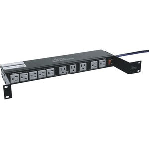 Middle Atlantic Multi-Mount Rackmount Power, 20 Outlet, 15A, Switch/Combo Breaker - NEMA 5-15P - 20 x AC Power - 9 ft Cord - 15 A Current - 120 V AC Voltage - Rack-mountable - Black Powder Coat