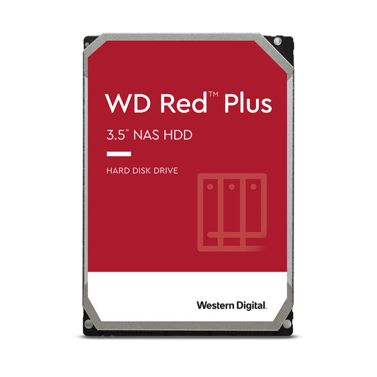 Western Digital 14TB WD Red Plus NAS Internal Hard Drive HDD - 7200 RPM, SATA 6 GB/s, CMR, 512 MB Cache, 3.5 - WD140EFGX