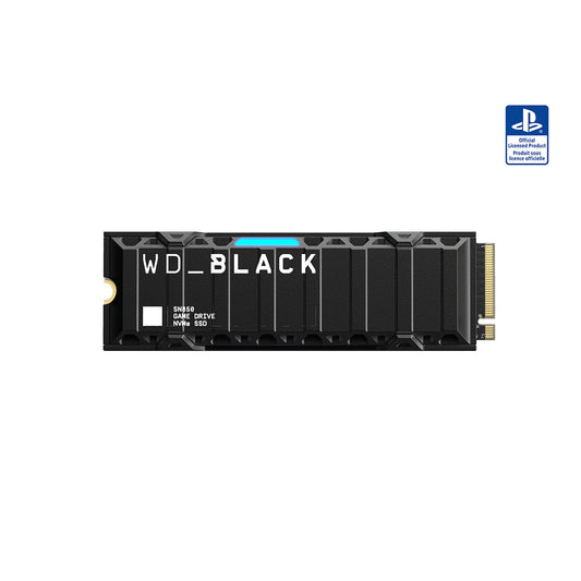 Sandisk Western Digital 1TB SN850 PS5-Licensed Internal Gaming Drive With Heatsink