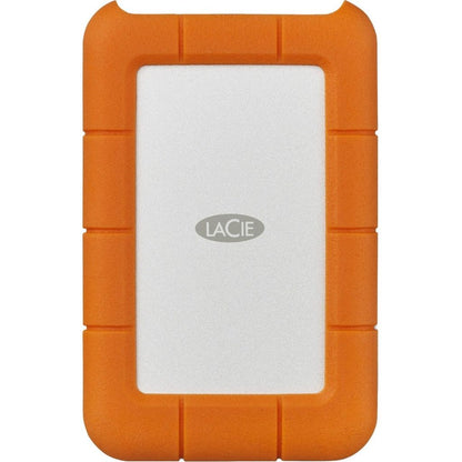 LaCie Rugged Secure External Hard Drive 2000 GB Orange, White