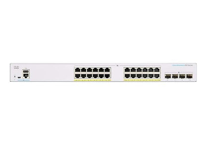 CISCO DESIGNED Business CBS250-24P-4X Smart Switch | 24 Port GE | PoE | 4x10G SFP+ | Limited Lifetime Protection (CBS250-24P-4X) 24-port GE / PoE+ / 195W / 4 x 10G uplinks