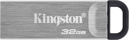 Kingston DataTraveler Kyson 32GB High Performance USB 3.2 Metal Flash Drive | Speeds up to 200MB/s | DTKN/32GB