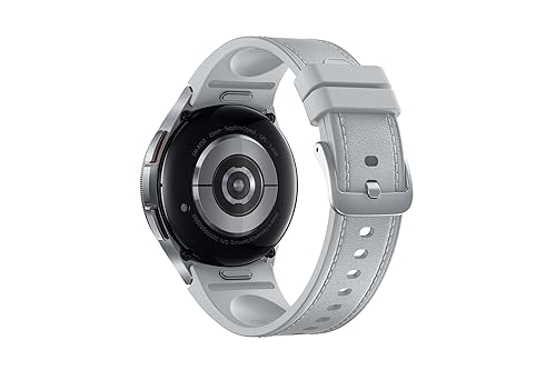 Samsung Galaxy Watch6 Classic, Silver, 43mm, Bluetooth, Sleep Coaching, ECG, Heart Monitor, Fall Detection, SOS, Fitness Tracker, Camera Access, Digital Wallet (CAD Version and Warranty) Silver 43mm Classic Only watch