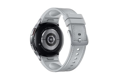Samsung Galaxy Watch6 Classic, Silver, 43mm, Bluetooth, Sleep Coaching, ECG, Heart Monitor, Fall Detection, SOS, Fitness Tracker, Camera Access, Digital Wallet (CAD Version and Warranty) Silver 43mm Classic Only watch