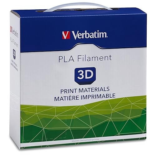 Verbatim 3D Printer Filament - PLA High-Grade 3mm 1kg Reel - Widely Compatible with 3D Printers - Silver Silver 3mm