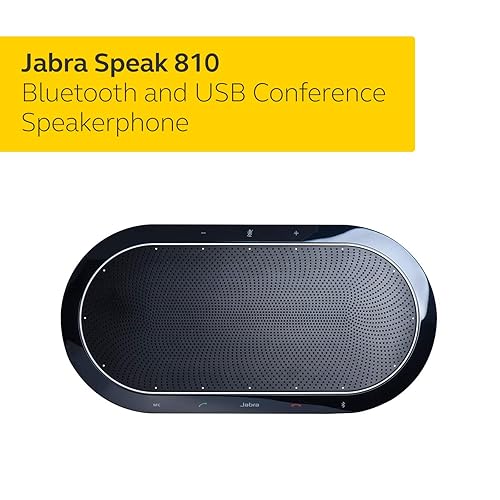 Jabra 7810-209 SPEAK 810 for UC USB VoIP Desktop Hands Free Wireless Bluetooth Black Speak 810 UC Optimized