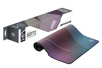 MSI Gaming XXL Ultra-Smooth Silk Low-Friction relective Surface Non-Slip Natural Rubber Base 3mm Thick Gaming Mouse Pad (Agility GD72 Gleam Edition)