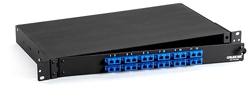 Ingram RACKMOUNT PRELOADED Fiber ENCLO Sure 1U (12) Duplex SC Pair