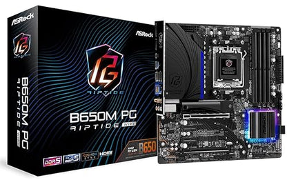 ASRock B650M PG Riptide WiFi AMD Socket AM5 Ryzen 7000 Series Processors Motherboard