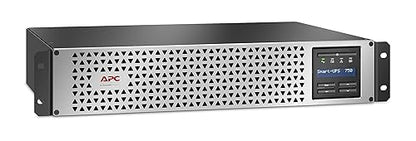 APC UPS, 750VA Smart-UPS Lithium-Ion UPS with SmartConnect and Network Card, SMTL750RM2UCNC, Pure Sine Wave, Short-Depth 120V Uninterruptible Power Supply