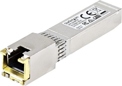 StarTech.com MSA Uncoded Compatible SFP+ Module - 10GBASE-T - SFP to RJ45 Cat6/Cat5e - 10GE Gigabit Ethernet SFP+ - RJ-45 30m -(SFP10GBTST) 10GBase-T Single