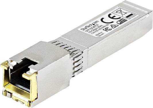 StarTech.com MSA Uncoded Compatible SFP+ Module - 10GBASE-T - SFP to RJ45 Cat6/Cat5e - 10GE Gigabit Ethernet SFP+ - RJ-45 30m -(SFP10GBTST) 10GBase-T Single