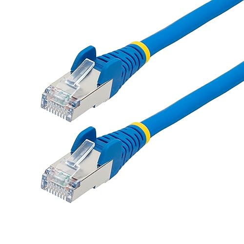 StarTech.com 75ft Blue CAT6a Ethernet Cable, Snagless RJ45, 10GbE, 100W PoE++, S/FTP, 500MHz, 27AWG Pure Bare Copper, LSZH