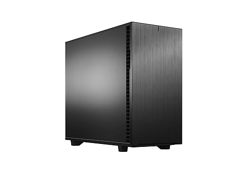 Fractal Design Define 7 Black Solid Brushed Aluminum/Steel E-ATX Silent Modular Mid Tower Computer Case Black Define 7