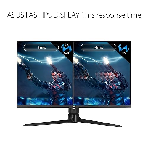 ASUS ROG Strix 32” 1440P Gaming Monitor (XG32AQ) - QHD (2560 x 1440), Fast IPS, 175Hz (OC), 1ms, G-SYNC Compatible, Variable Overdrive, Eye Care, DisplayHDR 600, DisplayPort, HDMI, USB, 96% DCI-P3