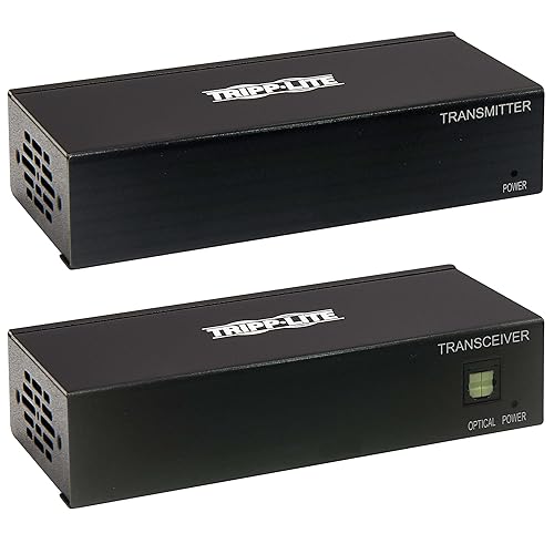 Tripp Lite DisplayPort to HDMI Over Ethernet Cat6 Extender Kit - Up to 230 feet or 70.1 Meters - 4K 60Hz Video, HDR, 4:4:4, PoC, TAA Compliant (B127A-111-BDTH)