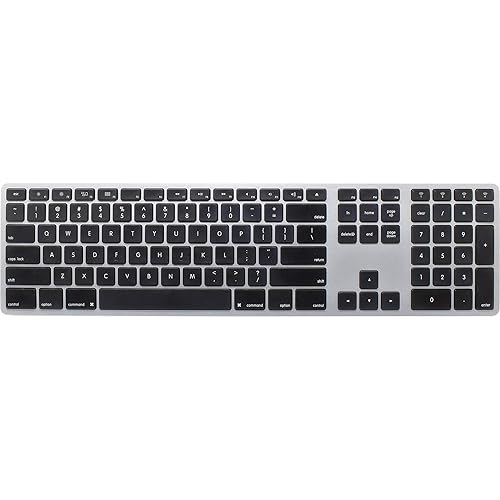 Matias Wireless Multi-Pairing Keyboard for Mac - Silver Plastic Housing