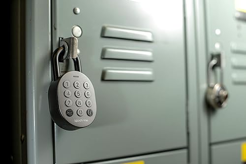 Igloohome Smart Padlock, Smart Lock w/Case- iOS/Android App Remotely Generates Bluetooth-Keys/Pin Codes for Single Use, Recurring, Specific Dates, Lock Needs No Internet (ONE Year Warranty)