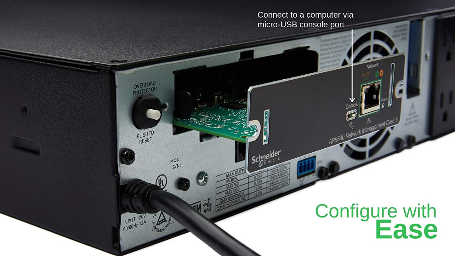 APC UPS Network Management Card 3, Newest Model 2020 (AP9640) AP9640 UPS