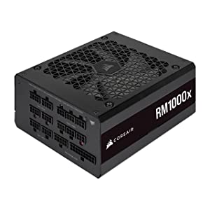 Corsair RMX Series (2021), RM1000x, 1000 Watt, Gold, Fully Modular Power Supply,Black RMx 1000W