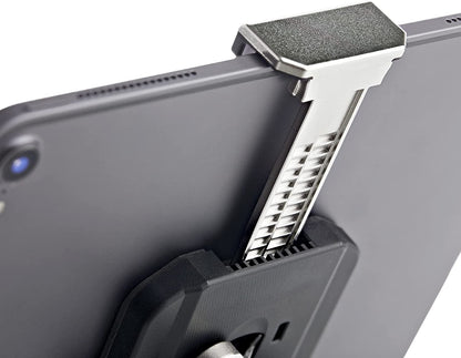 StarTech Secure Tablet Stand K-Slot Cable Lock - Locking Tablet Holder for 7.9"-13" Tablets - Universal Adjustable Tablet Mount for Desk/Surface - Lockable Anti-Theft Security Mount (SECTBLTDT), Black