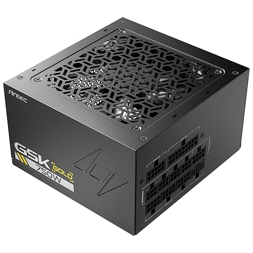 ANTEC GSK750 ATX3.1, 750W Full Modular PSU, 80 Plus Gold Certified, PCIE 5.1 Support, PhaseWave Design, Japanese Caps, Zero RPM Manager, 120mm Silent Fan, GSK750W Gold (ATX 3.1)