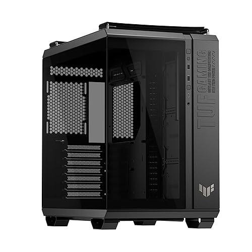 ASUS TUF Gaming GT502 Horizon ATX Mid-Tower Gaming Case (Boundless Panoramic Design, Dual-Chamber, Independent CPU and GPU Cooling Zones, Tool-Free Side Panels, USB 10 Gbps Type-C Front Panel)